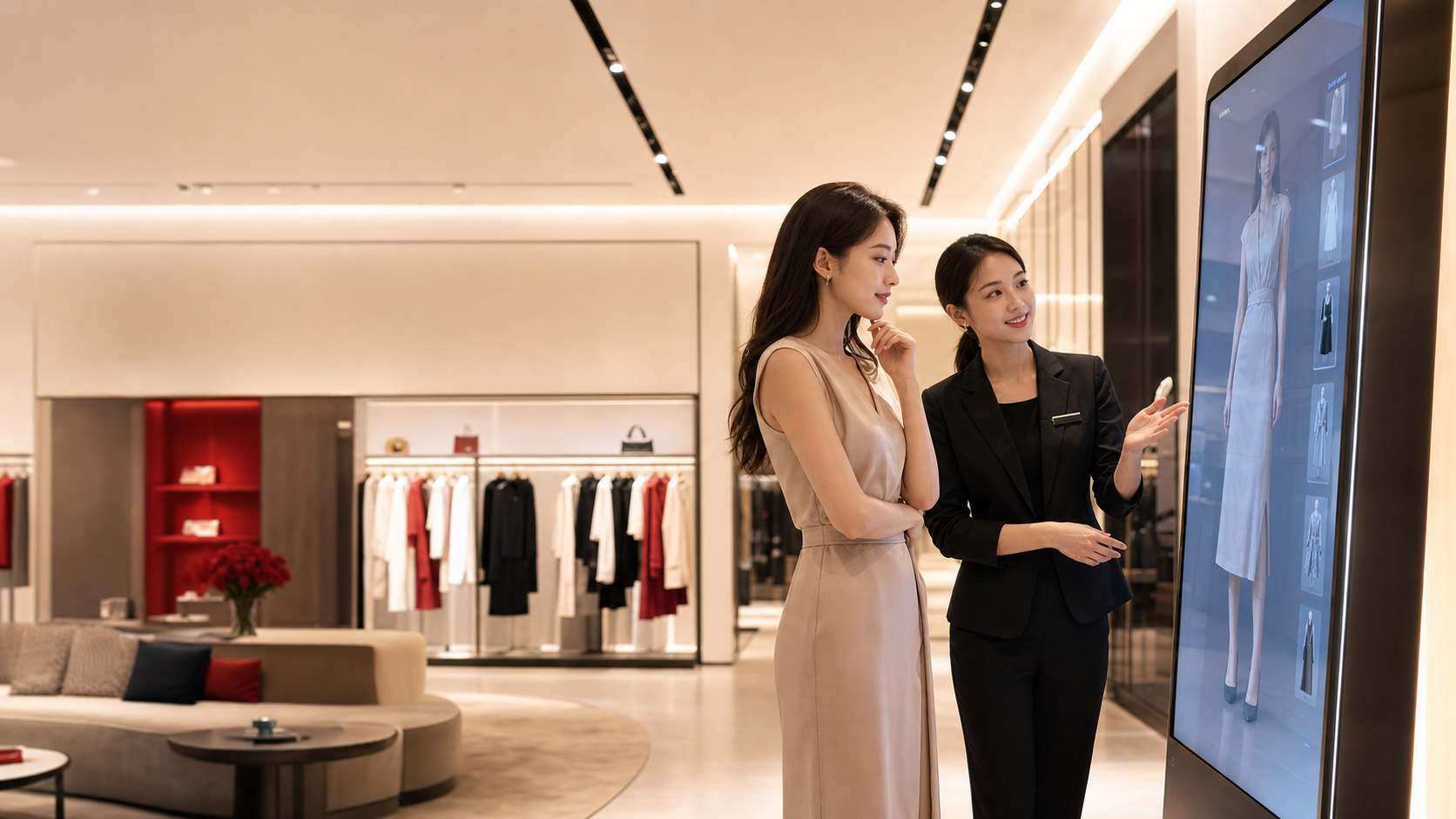 VStyle 在精品服装门店中的试衣体验场景